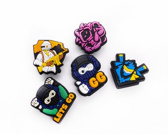 Shutter Game Croc Charms, Jibbitz, Clogs Set | Fun Accessories for Kids & Adults | Unique Shoe Charms Collection