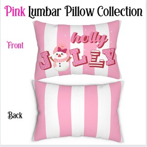 96LV_Low Volume Pink Square Throw Pillow Cover
