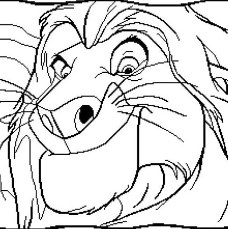 K&ouml;nnte beinhalten: Schwarz-wei&szlig;-Zeichnung eines Comic-Tieres mit weit offenem Maul und einem schelmischen Ausdruck. Das Tier hat gro&szlig;e Augen, eine lange Schnauze und einen buschigen Schwanz.