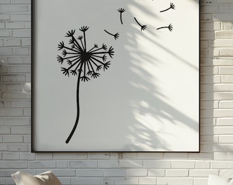 Dandelion SVG,PNG,EPS,dXF dandelions svg Bundle, instant download, digital download, floral clipart, flower silhouette svg