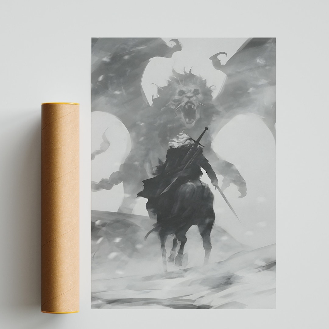 Witcher Poster Geralt Minimalist Poster Game History Poster - Etsy