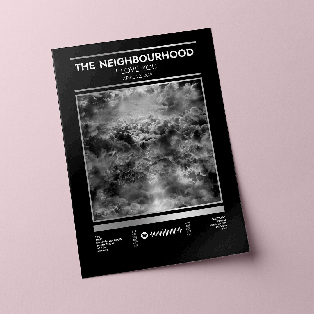 The Neighborhood Poster I Love You Poster The Neighborhood Etsy.de