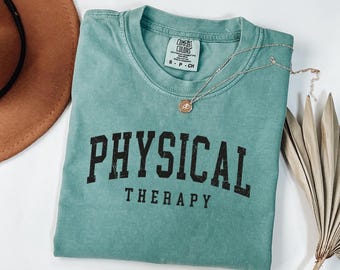 Camiseta retro de fisioterapeuta Comfort Colors®, camiseta de fisioterapia, camiseta de fisioterapia, regalo para fisioterapeutas, fisioterapia pediátrica, regalo para terapeutas