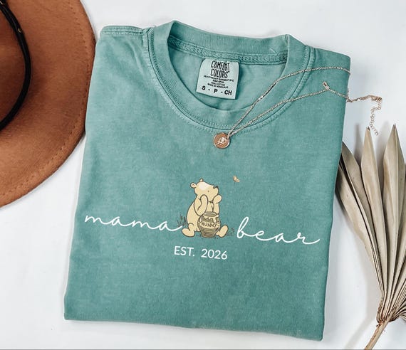 Comfort Colors® Custom Mama Bear Shirt, Personalized Mama Shirt, Mama Shirt, Gift for Mom, Gift for Grandma, Mothers Day Shirt, New Mom Tee