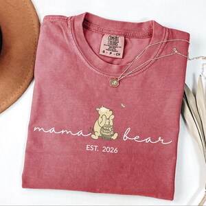 Comfort Colors® Custom Mama Bear Shirt, Personalized Mama Shirt, Mama Shirt, Gift for Mom, Gift for Grandma, Mothers Day Shirt, New Mom Tee image 6