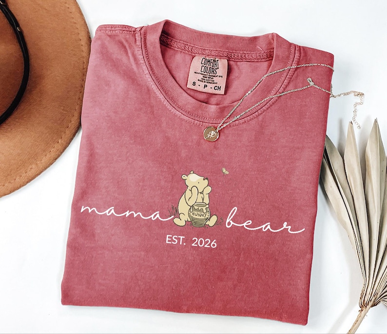 Comfort Colors® Custom Mama Bear Shirt, Personalized Mama Shirt, Mama Shirt, Gift for Mom, Gift for Grandma, Mothers Day Shirt, New Mom Tee image 6