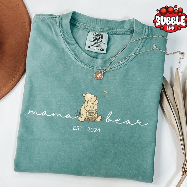 Comfort Colors® Custom Mama Bear Shirt, Personalized Mama Shirt, Mama Shirt, Gift for Mom, Gift for Grandma, Mothers Day Shirt, New Mom Tee