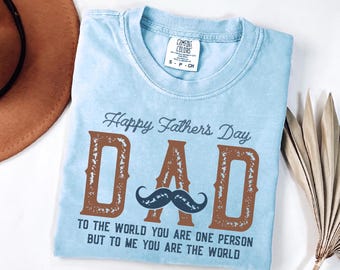 Comfort Colors® Happy Fathers Day Long Sleeve Shirt, Retro Dad Outfit, Best Dad Ever Tee