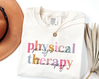 Comfort Colors® Physical Therapy Shirt, Retro Physical Therapist Shirt, Gift For Physical Therapist, Pediatric Physical Therapy, Pt Shirt
