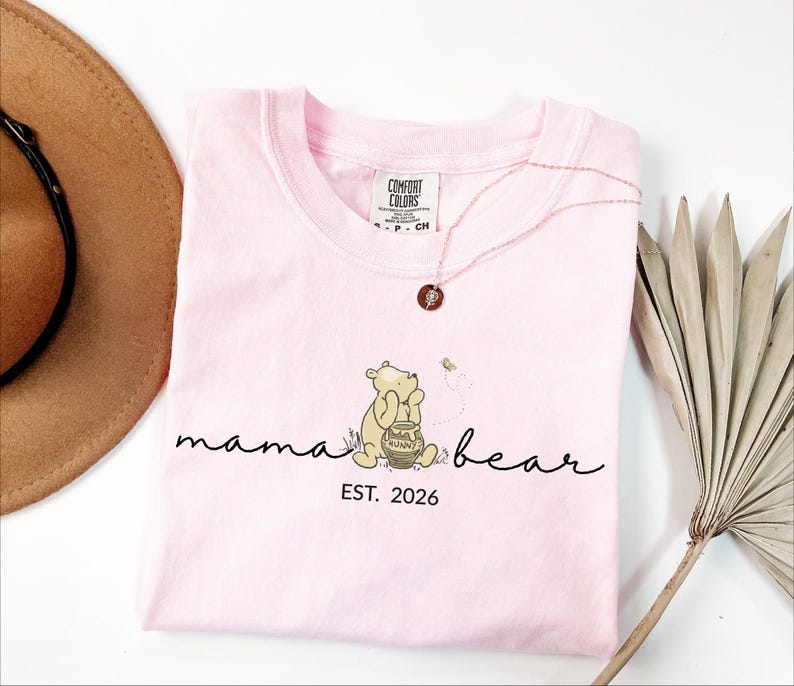 Comfort Colors® Custom Mama Bear Shirt, Personalized Mama Shirt, Mama Shirt, Gift for Mom, Gift for Grandma, Mothers Day Shirt, New Mom Tee image 5