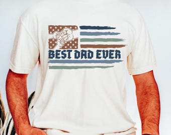 Comfort Colors® Best Dad Ever Long Sleeve Shirt, Fathers Day Gift