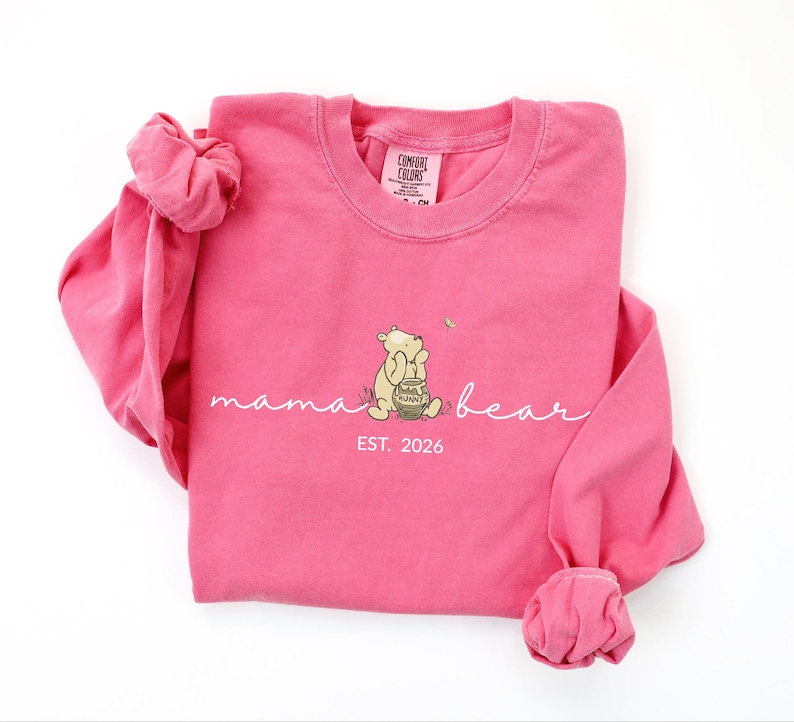 Comfort Colors® Custom Mama Bear Shirt, Personalized Mama Shirt, Mama Shirt, Gift for Mom, Gift for Grandma, Mothers Day Shirt, New Mom Tee image 12