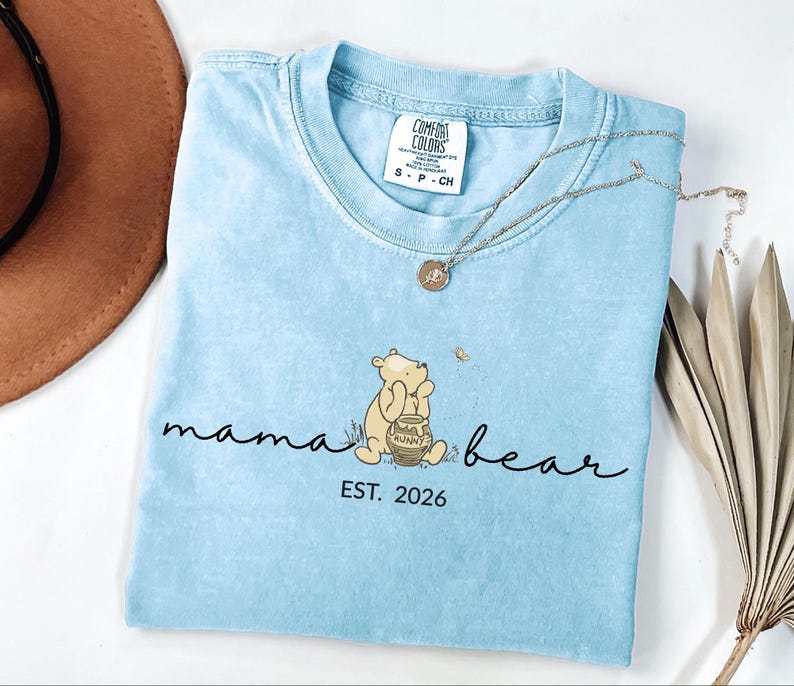 Comfort Colors® Custom Mama Bear Shirt, Personalized Mama Shirt, Mama Shirt, Gift for Mom, Gift for Grandma, Mothers Day Shirt, New Mom Tee image 8