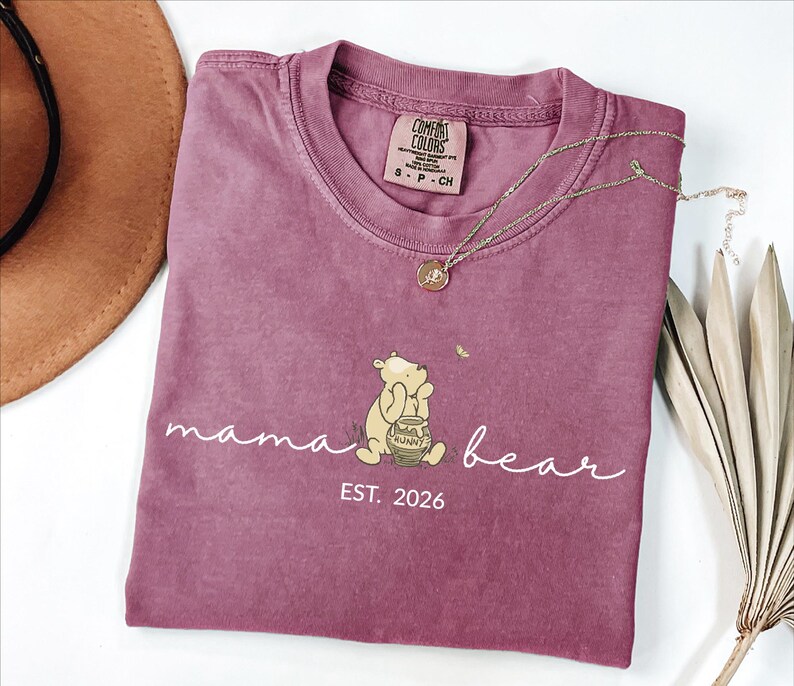 Comfort Colors® Custom Mama Bear Shirt, Personalized Mama Shirt, Mama Shirt, Gift for Mom, Gift for Grandma, Mothers Day Shirt, New Mom Tee image 9