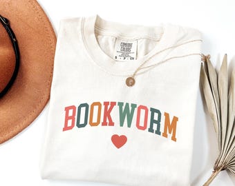 Comfort Colors® Bookworm Shirt, Book Lover Teacher Shirt, Back To School, Teacher Appreciation Gifts, Elementary Teacher Shirt, New Teacher