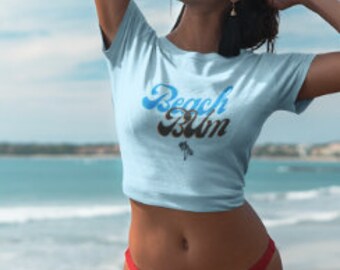 ビーチバム ビーチバム シャツ パームツリー サマー Tシャツ ビーチ Tシャツ オーシャン オーバーサイズ Tシャツ バケーション シャツ コンフォートカラー レディース グラフィック Tシャツ