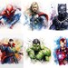 Printable Superhero Set of 9 Superhero FREE PC Backgrounds Marvel ...