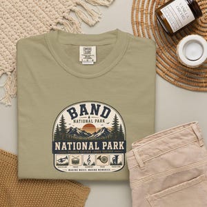 Band National Park patch logo T-Shirt | vintage music lover tee, Music teacher shirt, Band director shirt, funny music shirt | music lover