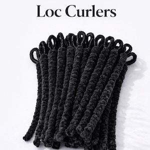 Pre Made Loc Curlers for Sisterlocks Microlocs Dreadlocks No Prep Pipe Cleaner Curlers Heatless Curling Tool for Locs