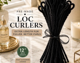 Pre Made Long Loc Curlers: 12 Inch Heatless Styling Tool for Fuller Curls