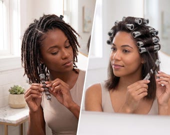 Professional Cold Wave Perm Rods for Locs, Sisterlocs, Microlocs Styling