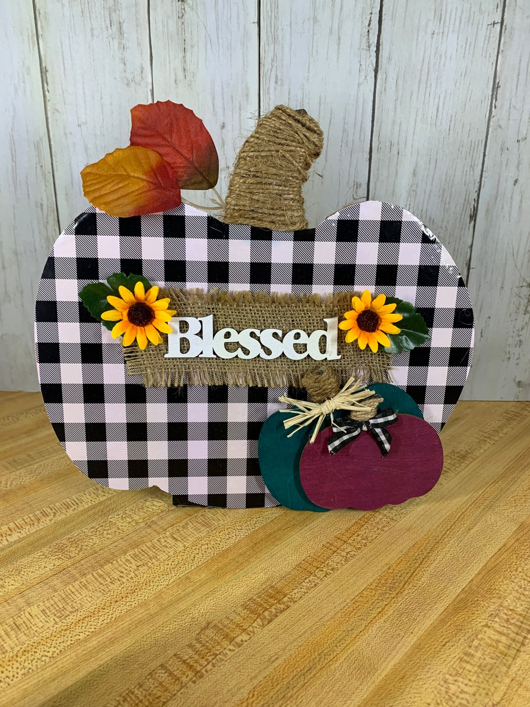 Blessed Fall Pumpkin Sign - Etsy