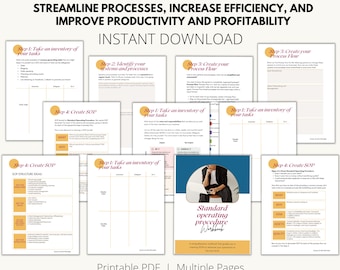 Standard Operating Procedure Template | SOP Template | Business SOP Document | Example SOP Included