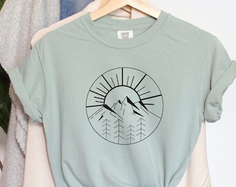 Nature Lover Sunrise Tee: Elevate your outdoor exploration with our mountain adventure apparel