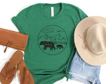 MAMA Bear Family Tee, Mothers day shirt, gift for mom