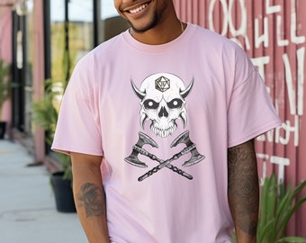 Demonic Skull T-Shirt, Critical Strike, DnD shirt, D20 - Adventure Wear for Gamers & Fantasy Enthusiasts, T Shirt, Gamer style, RPG
