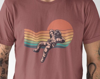 Astronaut Floating Tee, 100% Ring-Spun Cotton, Relaxed Fit, Comfort Color