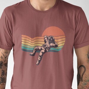 Astronaut Floating Tee, 100% Ring-Spun Cotton, Relaxed Fit, Comfort Color