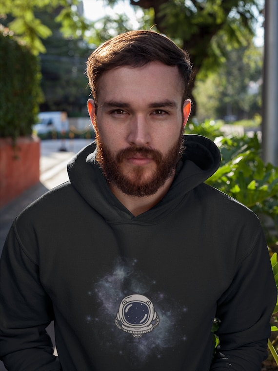 Stellar Astronaut Galaxy Hoodie - 50 percent Cotton 50 percent Polyester | Cosmic Design | Perfect for Space Enthusiasts |