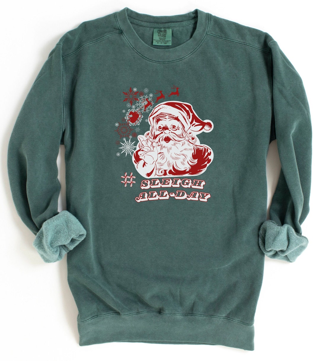 Christmas Santa Has Your Stash Print Knit Sweater main image 1