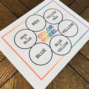 Learning Color Wheel - Digital File