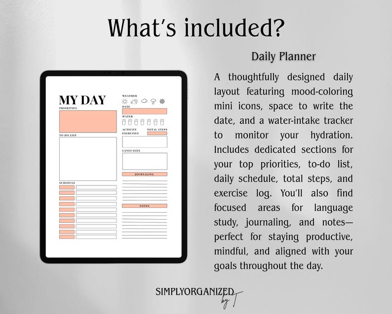 2026 Digital Planner | Coral iPad Planner, Daily Weekly Monthly, Goals ...