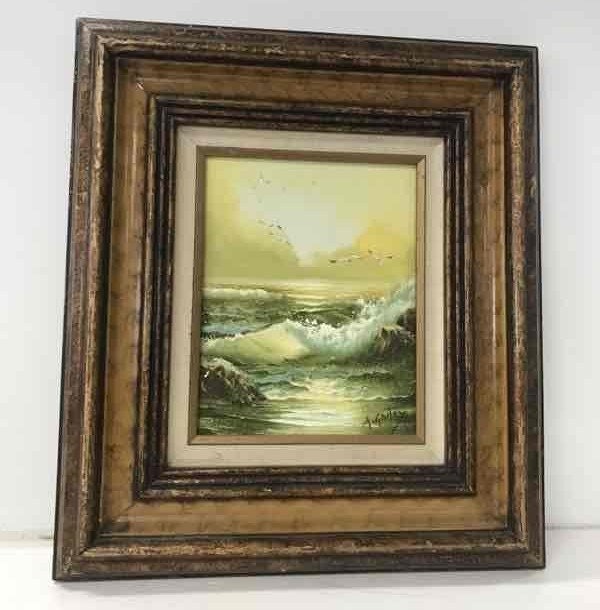 絵画 海 Howard Gailey USA ハワードゲイリー 1986年 購入
