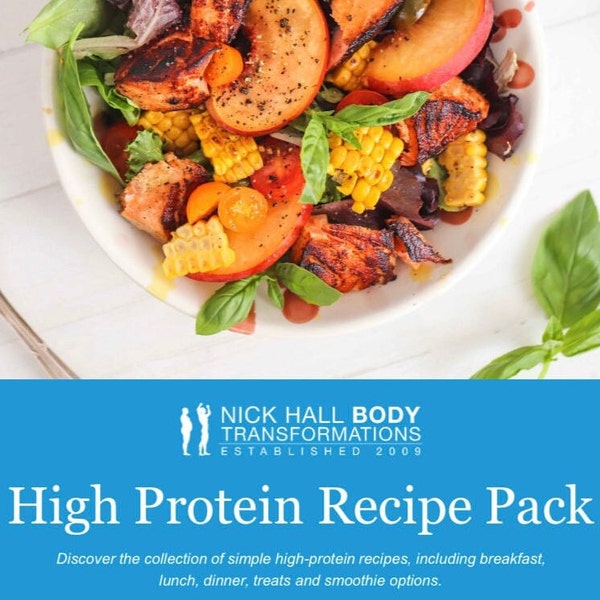 50+ High Protein Recipe Pack with Calories, Macros, Meal Planner and Shopping List
