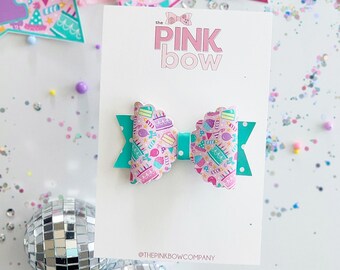 Birthday Hair Bow | Birthday Party Hair Bow| Birthday Gift Idea | Toddler Hair Bows | Girl Hair Bows | Birthday Party | Celebration Hair Bow
