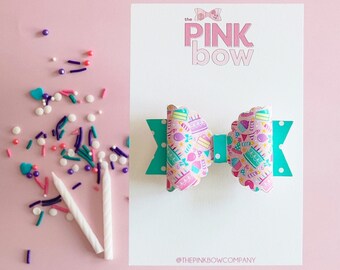 Birthday Hair Bow | Birthday Party Hair Bow| Birthday Gift Idea | Toddler Hair Bows | Girl Hair Bows | Birthday Party | Celebration Hair Bow