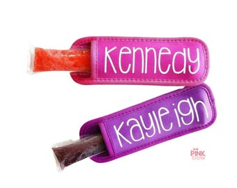 Personalized Popsicle Sleeves – Custom Freezer Pop Holders for Kids | Summer Party Favors | Pool Party Gift | End of Year Class Gift