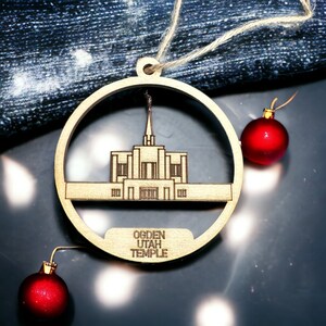 Ogden Utah Temple Ornament - LDS Gift - Mormon Gift - Missionary Gift - Endowment - Temple Marriage Gift - Sealing - Latter Day Saint Gift