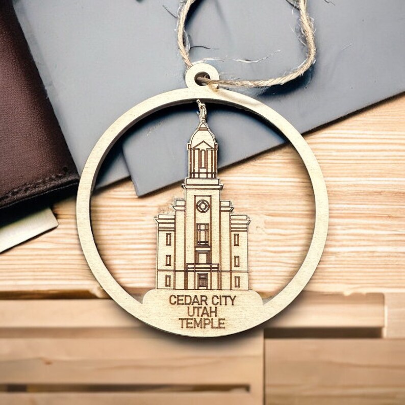 Cedar City Utah Temple Ornament LDS Gift Mormon Gift Missionary Gift