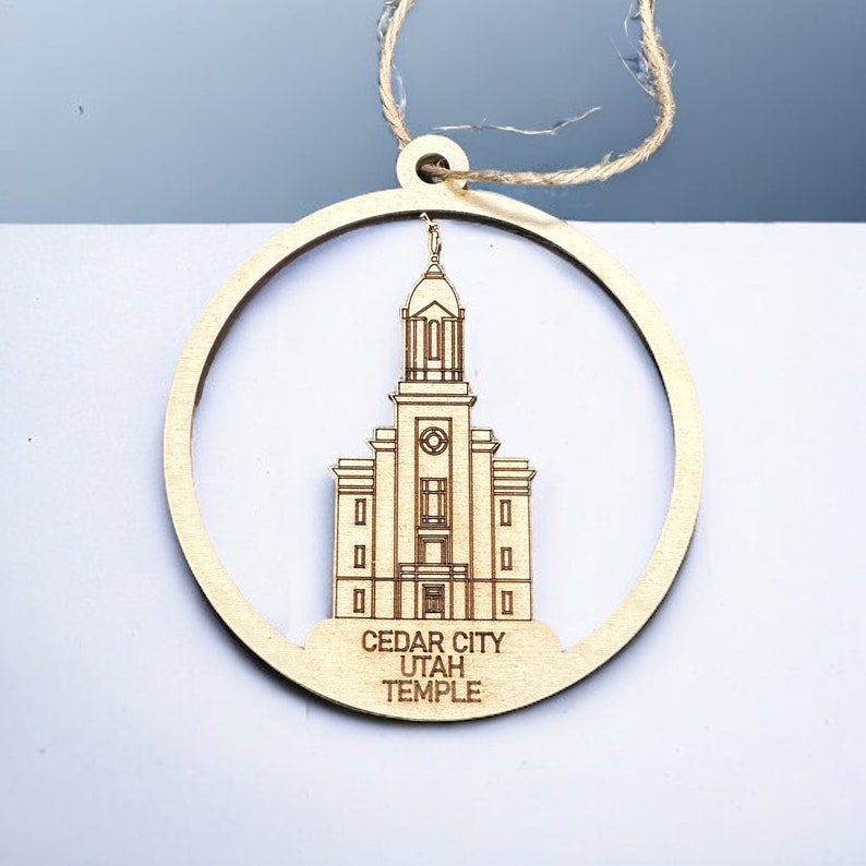 Cedar City Utah Temple Ornament LDS Gift Mormon Gift Missionary Gift