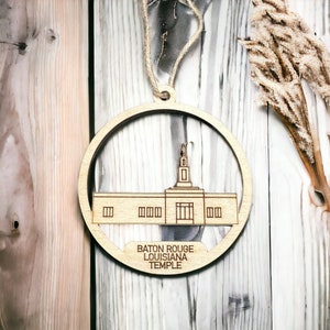 Baton Rouge Louisiana Temple Ornament - LDS Gift - Mormon - Missionary Gift - Endowment - Temple Marriage - Sealing - Latter Day Saint Gift