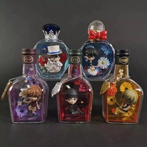 Detective Conan: Conan Edogawa Ai Shuichi Akai Furuya Rei Flower Episodio 5 unids/set Figuras de acción de anime / Modelos de colección Juguetes de muñecas Foam Box