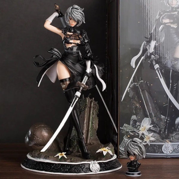 NieR : Automata 2B YoRHa No.2 Type B Hunter Anime Action Game Figure / Game Statue Doll Toys Collection Models Action Figurines For Gift