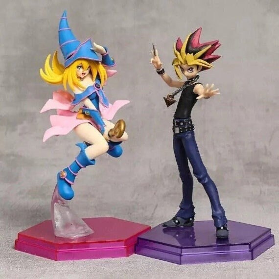 Yugioh Yami Yugi & Dark Magician Girl Anime Action Figures