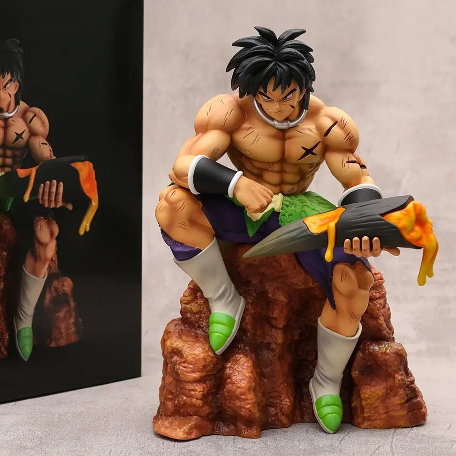 Handmade Model, Anime Figurine, Broly, Dragon Ball, Can Stand, Anime Movie  Series Action Figure Toy, Home Ornament 