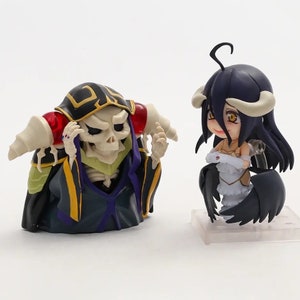 Overlord : Albedo & Ainz Oal Gown Anime Action Figure | Anime Statue Action Figurines Collection Model Doll Toys Movable Figures For Gift